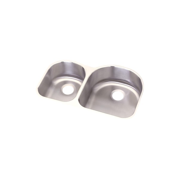 Dayton Stainless Steel 31-1/4 X 20 X 8 Offset 40/60 Double Bowl Undermount Sink